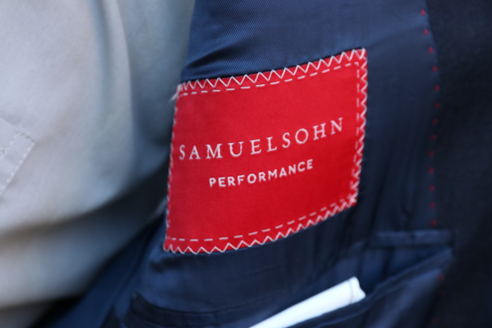 Samuelsohn Performance Solid Blue Wool Cashmere T… - image 7