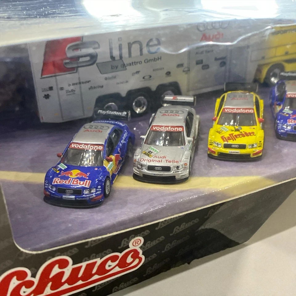 Schuco Motorsport Racing Escala HO Metal Race Team Set - Audi 2004 - Remolque para coches Foto 3 de 4