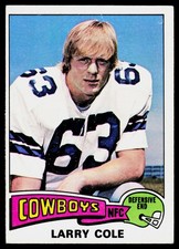 Larry Cole, 1975 Topps, #229, Dallas Cowboys,