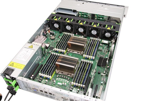 Serwer Fujitsu Primergy RX300 S7 // 2x E5-2660, 384 GB, 8x SFF, D2507, 2x zasilacz - Zdjęcie 4 z 5