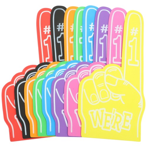 8Pcs Foam Finger Foam Hand Pompom Colorful Cheerleading Foam Hand for Sports - Picture 4 of 12
