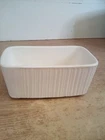 Vintage Hull U.S.A F467 Rectangular Planter Creamish White 7" X 4.25" X 3"