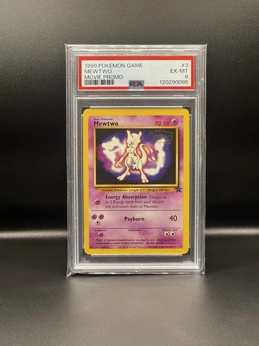 1999 Pokemon Mewtwo Movie Promo #3 Excellent Mint PSA 6