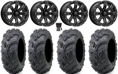 MSA Bounty 14'' Wheels Black 27'' Zilla Tires Yamaha Viking Wolverine