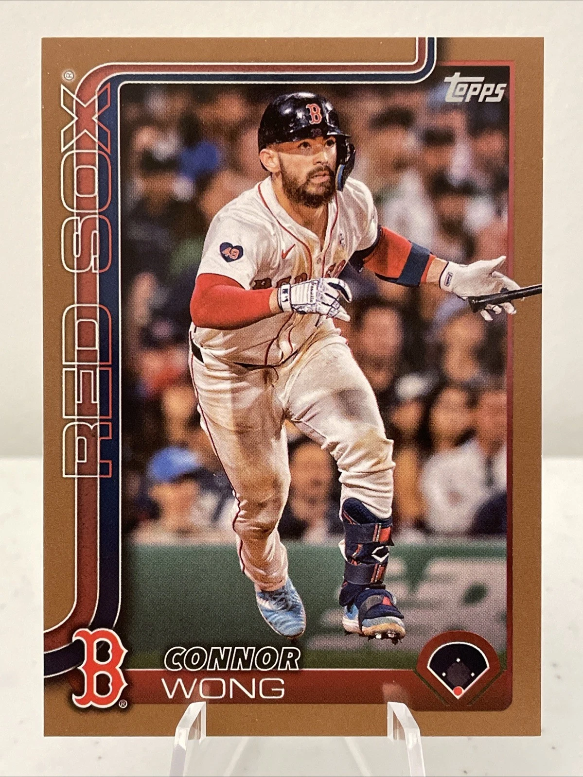 2025 Topps Series 1 Connor Wong Gold Parallel /2025 Boston Red Sox