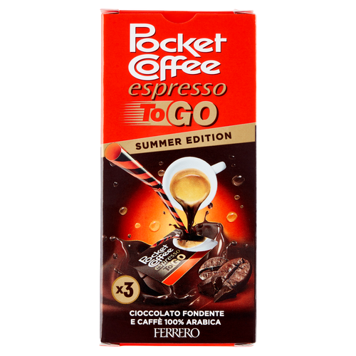FERRERO POCKET COFFEE ESPRESSO TO GO CONFEZIONE DA 3 PEZZI SUMMER
