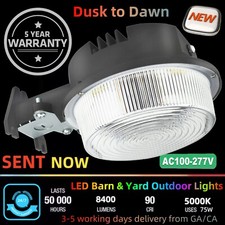 LED Barn Light 75Watt Dusk to Dawn Photocell Outdoor Security Area Yard Lighting
