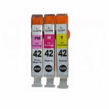 3 PACK CLI-42 Ink Cartridges Set for Canon PIXMA PRO-100 M,PM,Y 