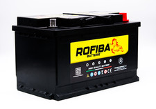 Rofiba Batteria Auto  L4  80Ah EFB Start & Stop 12V Polo positivo DX =100Ah N80