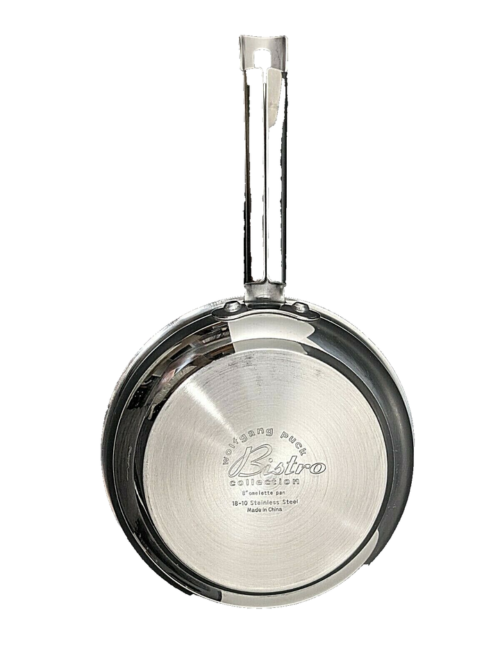 Wolfgang Puck 8" BISTRO Skillet Frying Pan 1810 STAINLESS STEEL