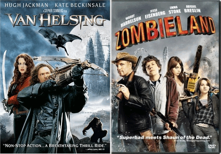 Van Helsing (2004) / Zombieland (2009) 2 DVD Set Action