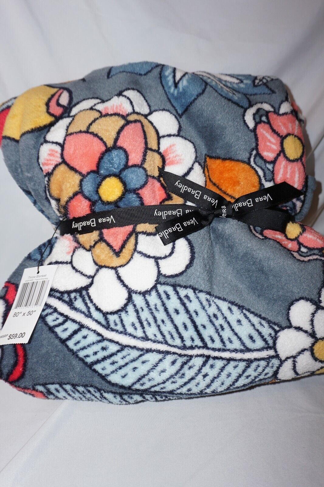 VERA BRADLEY Throw Blanket TROPICAL EVENING 80 X 50 Super Soft NWT For Sale Online