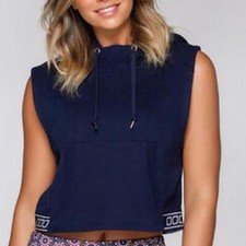 Lorna Jane Break Away Cropped Hoodie Size M
