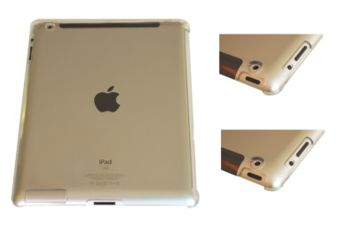 iPad Crystal Back Case für Apple iPad 2 /3 /4 Hard Case Smart Cover transparent 