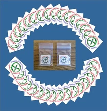 Practical Geocaching® – 32 Official Geocache Labels 1" - GX Logo