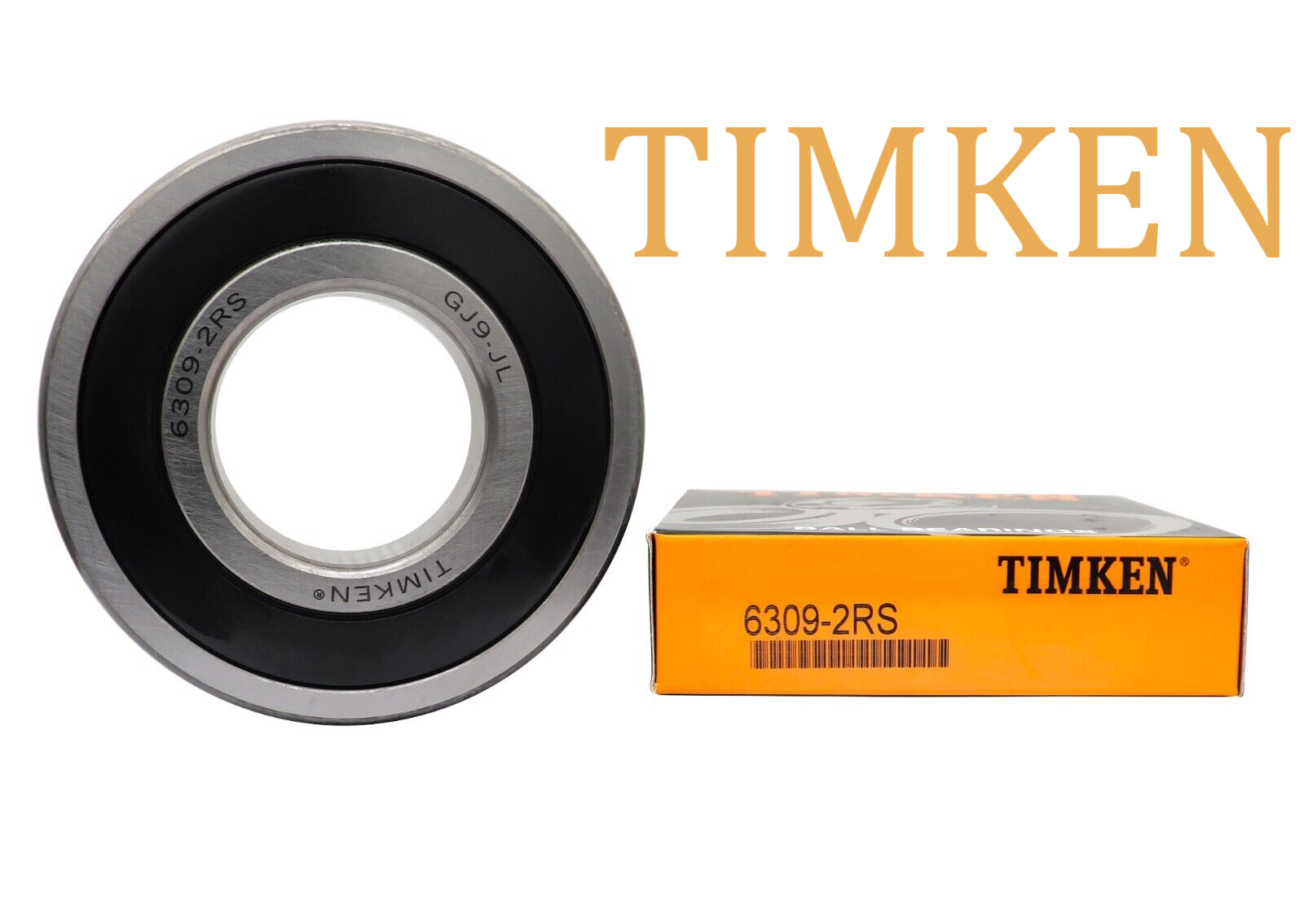 6309-2RS TIMKEN 45X100X25MM Double Rubber Seal Ball Bearings Free Shipping F
