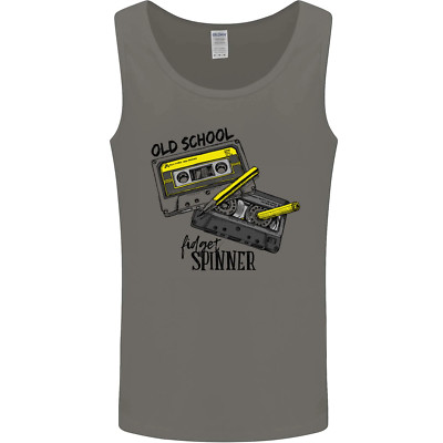 Retro 80er Musik Kassette Old School Spinner Herren Weste Tank Top