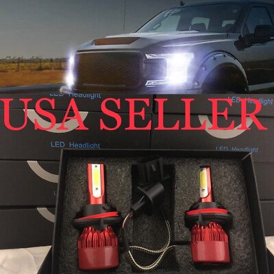 H13 White LED Headlight Light Bulbs Conversion 5000K Fit Nissan Nv3500 2012-2021