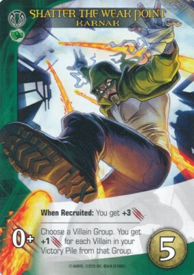KARNAK Upper Deck Marvel Legendary REALM OF KINGS SHATTER THE WEAK POINT