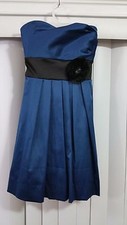 Brand New Womens Speechless Blue and Black Tunic Formal Prom Dress Size 3