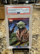 1993 Topps Star Wars Galaxy Series 1 #120 Yoda -Joe Quesada- Auto Mint POP 1🔥🔥