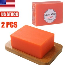 2x Kojic Acid Soap Dark Skin Cleansing Whitening Bleaching Lightening Body Soap