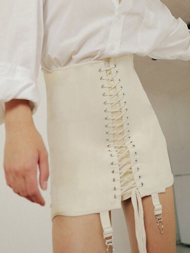 Women Punk Patchwork Vintage Mini Skirt Summer High Waist Skirt Sexy Skirts - Picture 5 of 25