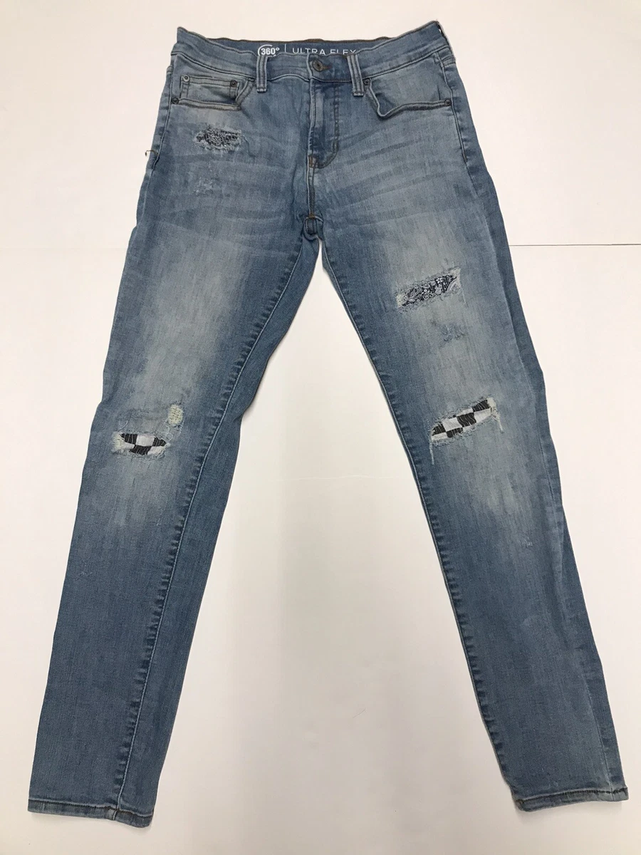 Flex Ultra Denim 360 eBay Arizona Skinny 29x32 | Distressed Stretch Jeans Patches