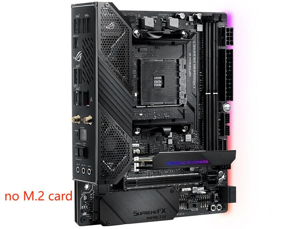 For ASUS ROG CROSSHAIR VIII IMPACT motherboard X570 AM4 DDR4 64G M-ITX Tested