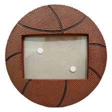 Basketball Shaped Sports Picture Photo Frame Holds 3.5x5" Photograph Connoisseur