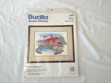 Vintage Bucilla Accent Stitchery Rustic Landscape 49496 Size 12 x 16 New
