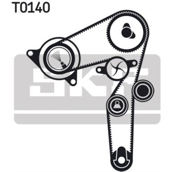 SKF Wasserpumpe + Zahnriemensatz FüR Fiat Strada Pick-Up 178E Doblo 119 188_-image