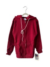 vintage russell athletic zip hoodie sweatshirt youth size medium NOS NWT 80s