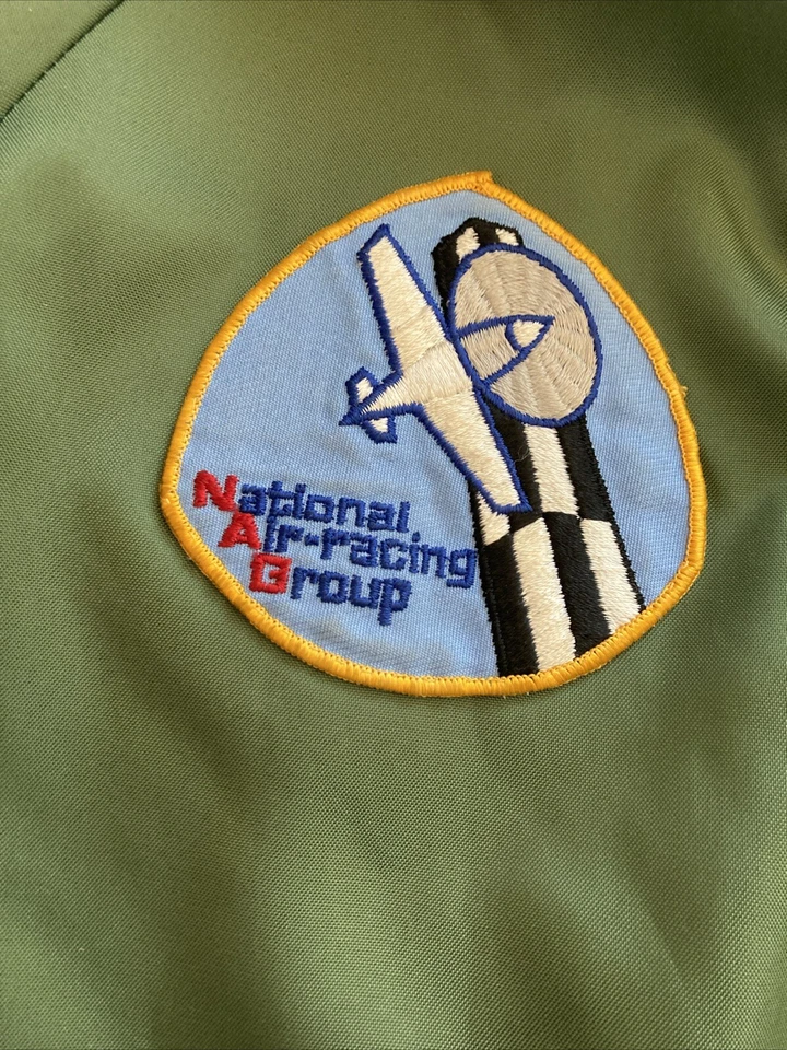 Chaqueta Quaker State Champion Shell Para Hombre M Verde Carreras Corona Rayas al Aceite Años 70 Foto 3 de 4