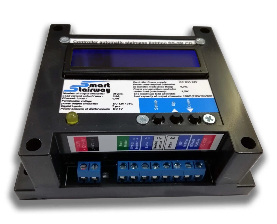 Sistema Automático de Iluminación LED Escaleras "SmartStairway SS-26LCD" Foto 3 de 4