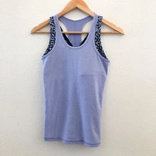 LULULEMON Inspiration Tank II Heathered Lullaby / Ace Spot Lullaby Black Size 4