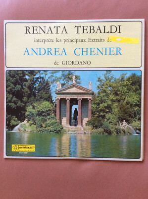 LP: Renata Tebaldi interpretiert Andrea Chenier, Musidisk-Italien