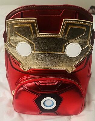 LOUNGEFLY POP! MARVEL IRON MAN COSPLAY LIGHT UP MINI 