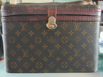 BEAUTY CASE LOUIS VUITTON 60ER - 70ER JAHRE ORIGINAL MIT RIEMEN ZUM RESTAURIEREN