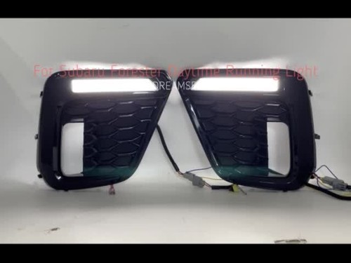 LED DRL Daytime Running Light For Subaru Forester 2019-21 White Yellow Turn Lamp - Video 1 of 1