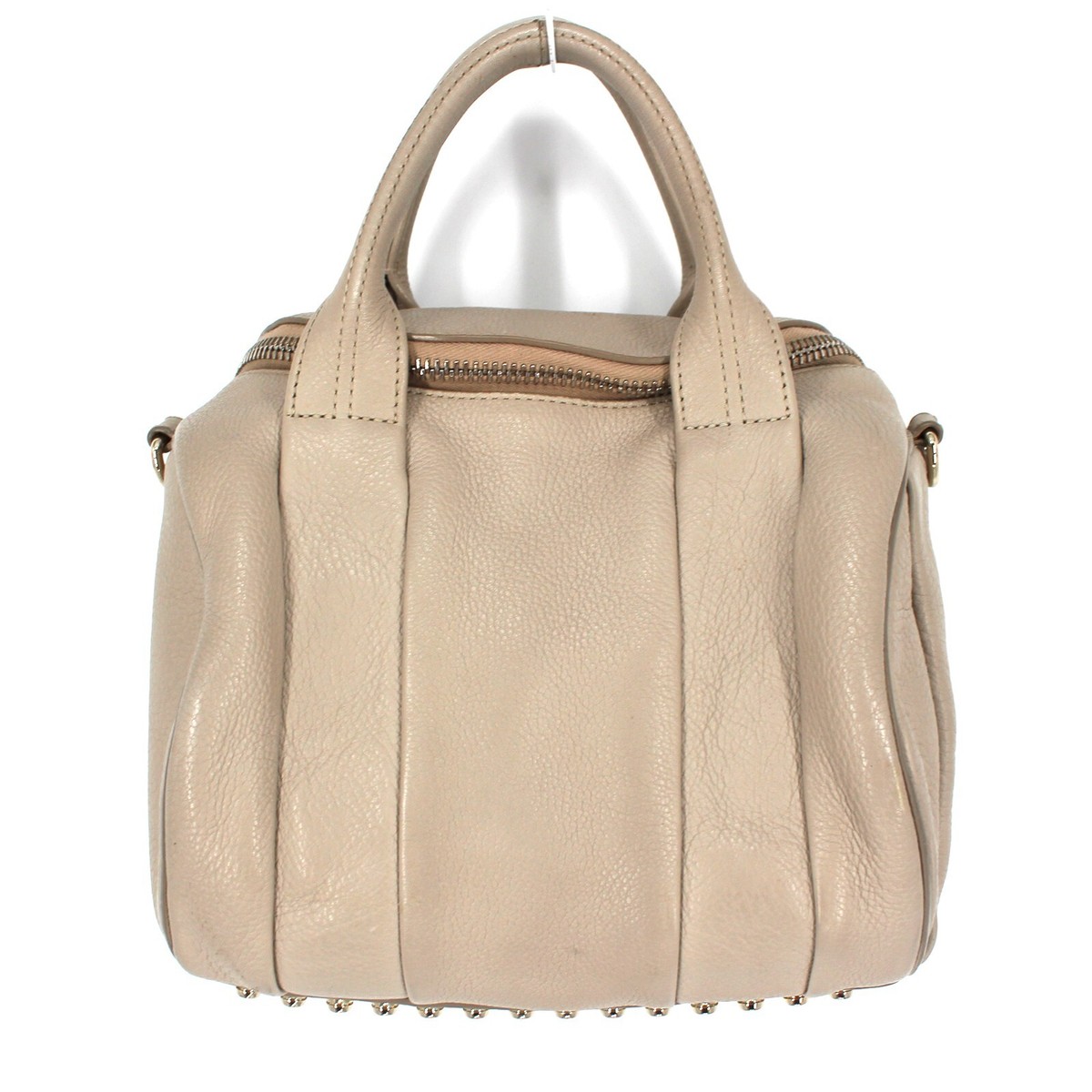 Alexander Wang Pebbled Rockie Beige Lambskin Tote Crossbody Tan 