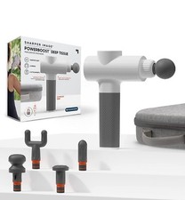 Sharper Image - Powerboost Deep Tissue Percussion Massager - White New 