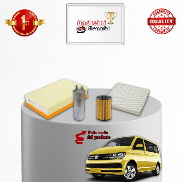 Set Service 4 Filter VW Transporter T6 2.0 Tdi 150KW 204CV Von 2015->-image