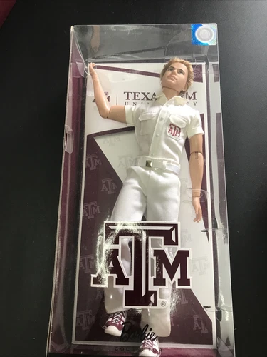 Texas A&M Aggies Yell Leader Ken Barbie Doll Cheerleader NRFB 2012