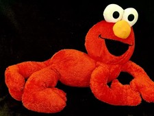 Fisher-Price Elmo Plush Laying Down Sesame Street Toy 22" Arms Crossed 2007
