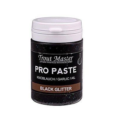 Spro Trout Master Pro Paste 60g garlic black glitter Forellenteig