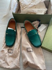 Gucci Ayrton mocassini mocassini driver mocassini verde taglia 41