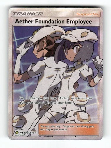 Aether Foundation Employee - SV81/SV94 - Hidden Fates - Pokemon - - NM