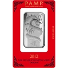 1 oz PAMP Suisse Dragon Silver Bar (New w Assay)