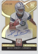 2014 Panini Elite Rookie Status Gold Die-Cut 128/199 Devin Street #164 Auto 0v0